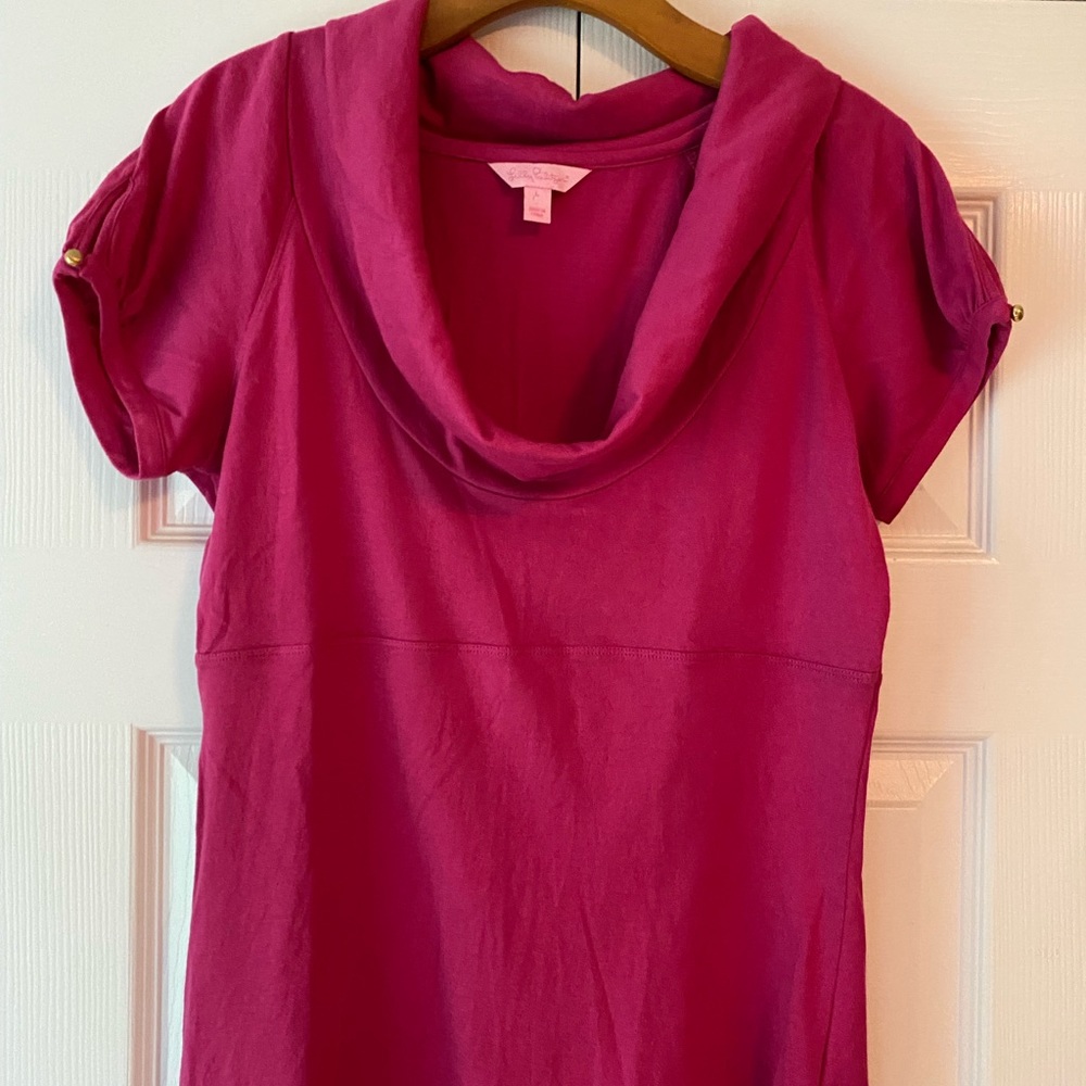 Lilly Pulitzer short sleeve open neck blouses